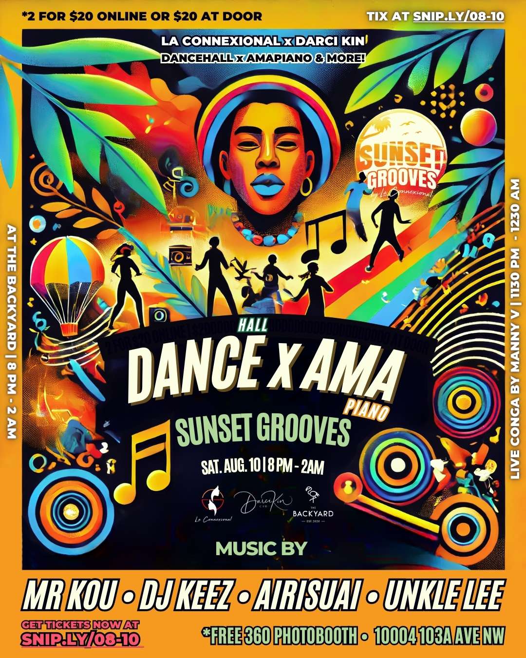 [08-10 | 8PM - 2AM] Amapiano x Dancehall • AMAFETE 1.0 • Sunset Grooves